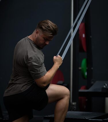 Преміум фітнес-стрічки ATHLETIC AESTHETICS з тканини, набір еспандерів з чохлом і відеокурсом, гумки для підтягувань для жінок і чоловіків