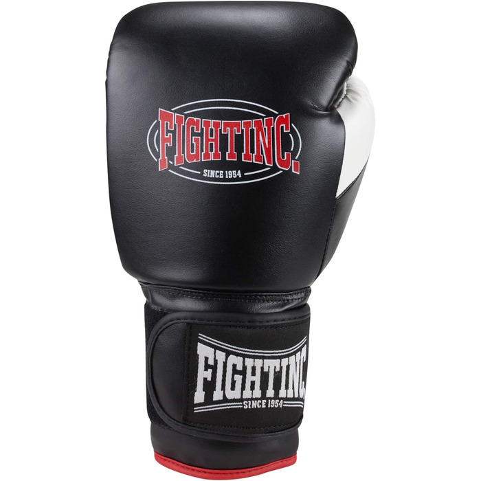 Боксерські рукавички Fightinc Legacy, шкіряні, 16 унцій, чорні/червоні, для боксу, кікбоксингу, муай-тай, MMA