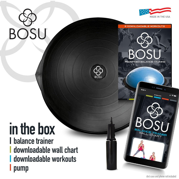 Балансувальна платформа BOSU Pro Limited Black Edition 65x22 см