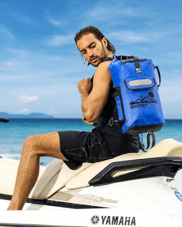 Водонепроникний рюкзак IDRYBAG Dry Bag 40L, 30L, для каякінгу та водних видів спорту (Блакитний)