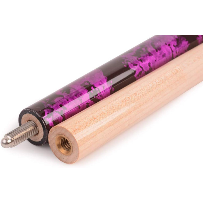 Кий для більярду AB Earth 58'' з канадського клену, ергономічний дизайн, наконечник 13mm, вага 18 oz, Violett