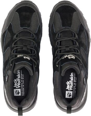 Чоловічі трекінгові черевики Jack Wolfskin Trail Hiker Texapore Low MW, чорні, 50 EU