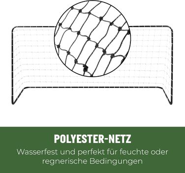 Футбольні ворота Umbro 182x122x61 см, металеві, чорні, для дітей і дорослих, для саду та дому, тренувальні