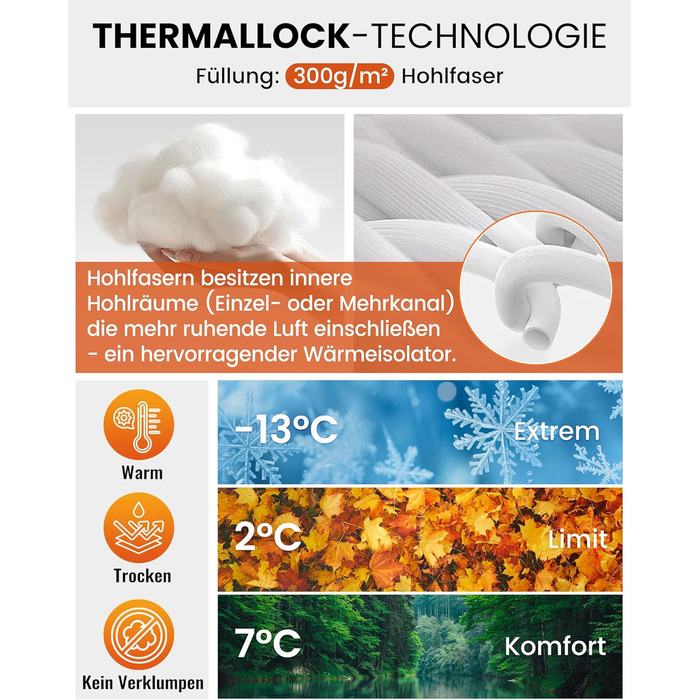 Сплячий мішок KingCamp Flannel для дорослих, 4 сезони, ультралегкий, бавовна, теплий, ковдровий, водонепроникний, для кемпінгу та повсякденного використання, чорний, L, блискавка