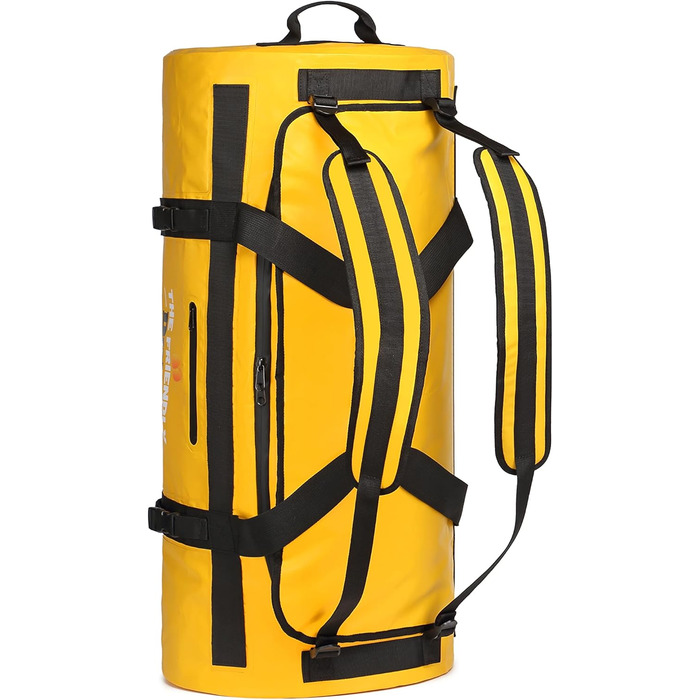 Велика спортивна сумка Duffel 90L, водонепроникна, для чоловіків, рюкзак та дорожня сумка, жовта