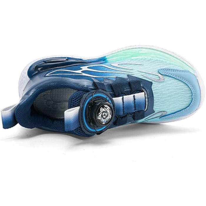 Дитячі спортивні кросівки для занять тенісом та бігом, Mesh, дихаючі, блакитні, 39 EU