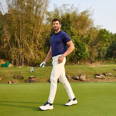 Чоловічі гольф-туфлі FitVille SpeedEx V4: широкі, зручні, дихаючі, для гольфу та спорту, розмір 40-49, сірі, білі, темно-сині