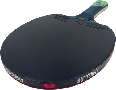 Настільна ракетка Butterfly Dimitrij Ovtcharov Gold з новою EVA-технологією, ITTF сертифікований наклад Addoy 1,5 мм, комплект для досвідчених гравців (чохол, м'ячі, додаткова ракетка)