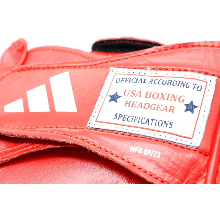 Захисний боксерський шолом adidas IBA, унісекс, червоний, розмір S
