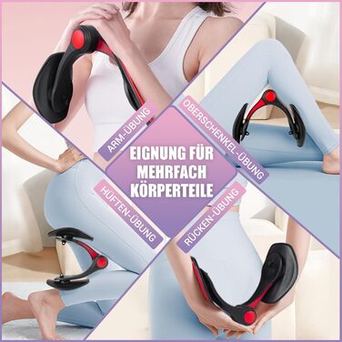 Тренування стегон та сідниць Oberschenkeltrainer: жіночий тренажер для стегон, сідниць, ніг з еластичними гумками. Чорний колір.