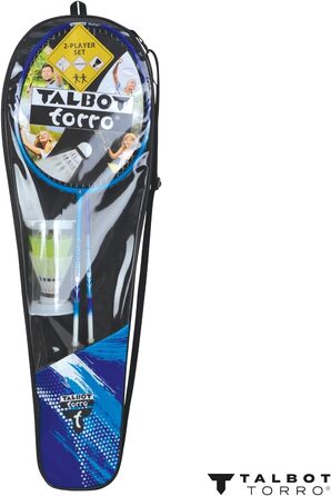 Преміум набір для бадмінтону Talbot Torro 2-Fighter Pro, 2 графітові ракетки, 2 волани, сумка