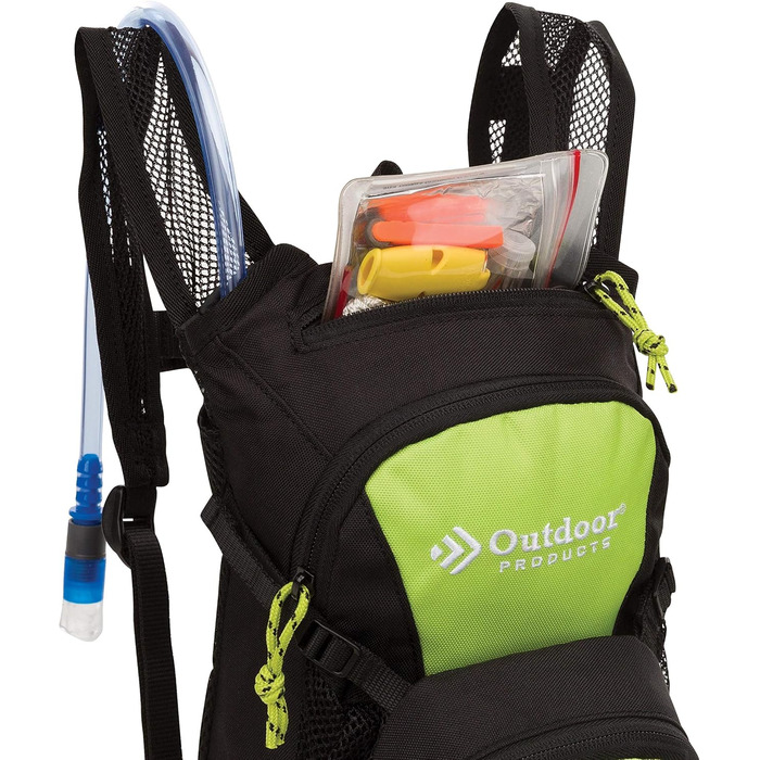 Рюкзак для пиття Outdoor Products Kaulquappe, чорний з фіолетовими тюльпанами