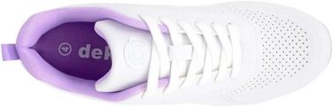 Жіночі кеди для боулінгу Dek T755 Fluke, розмір 38 EU, білий та фіолетовий