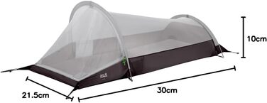 Намет Jack Wolfskin Gossamer II Tunnel, 1-місний, зелений Mountain Green