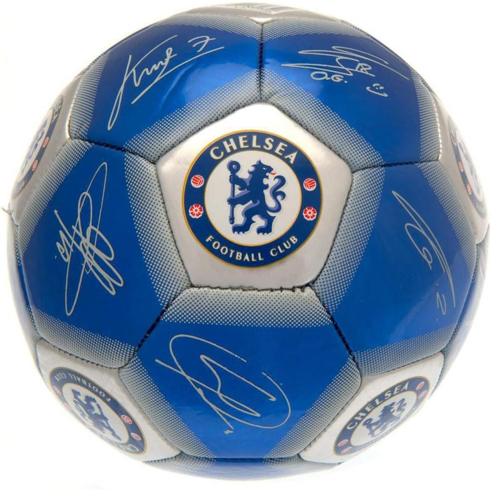 Футбольний м'яч Chelsea FC Signature, універсальний розмір, синій