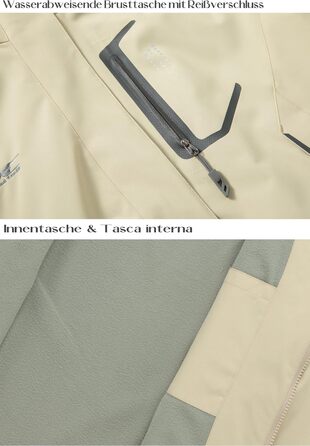 Водонепроникна куртка-вітровка Daen Outdoor Softshell з капюшоном для походів та прогулянок, розмір M, колір хакі