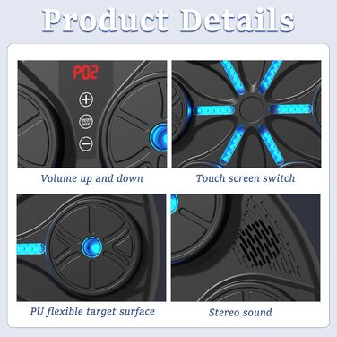 Розумна музична боксова машина з Bluetooth для дітей та дорослих, настінна електронна тренувальна система