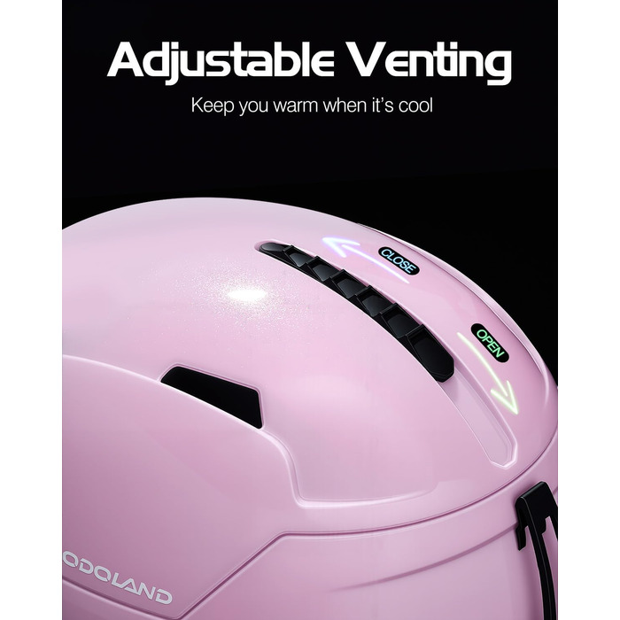 Шолом гірськолижний/сноуборд Ololand, унісекс, рожевий градієнт, M (55-59 см)