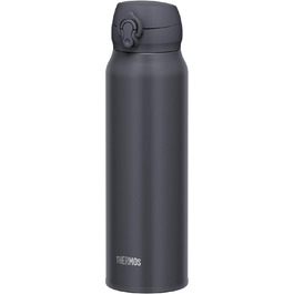 Термос Thermos JNL-756 SMB 750 мл, вакуумний, нержавіюча сталь, для гарячих і холодних напоїв, легке очищення, колір димчасто-чорний