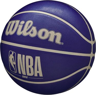 М'яч баскетбольний Wilson NBA DRV Outdoor - розміри 3, 5, 6, 7 (індиго/бежевий)