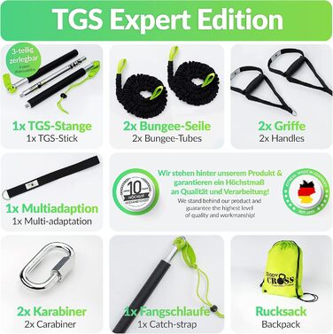 BodyCROSS Rip Trainer Premium - Німецька якість | До 24 кг зусилля | Для домашніх та студійних тренувань