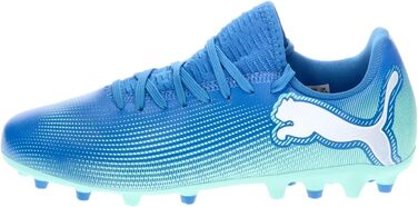 Дитячі футбольні черевики PUMA Unisex, розмір 32.5 EU, кольори Hyperlink Blue/Mint/Puma White