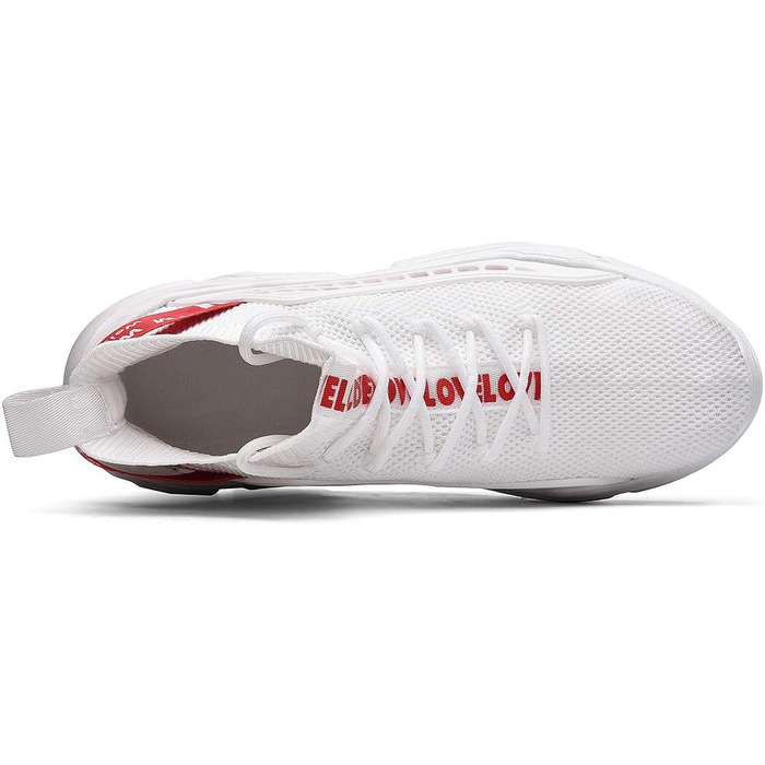 Чоловічі кросівки FUSHITON: дихаючі спортивні, легкі, повсякденні, для вуличної бігуни, мода, фітнес (47 EU, Білий)