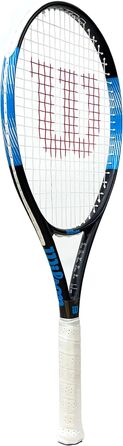 Тенісна ракетка Wilson Ultra Elite 105 для дорослих, розмір ручки 2 (4 1/4''), чорна/синя/біла