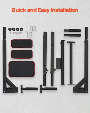 Кімнатна турнік VEVOR, турнік для дому, турнік для фітнесу, турнік для верхньої частини тіла, Power Tower Set, до 200 кг