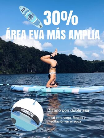 Надувне SUP дошка Niphean Stand Up Paddle Board з сидінням та аксесуарами. Paddleboard для будь-якого рівня майстерності. Електричний насос 50 PSI з сумкою для зберігання.