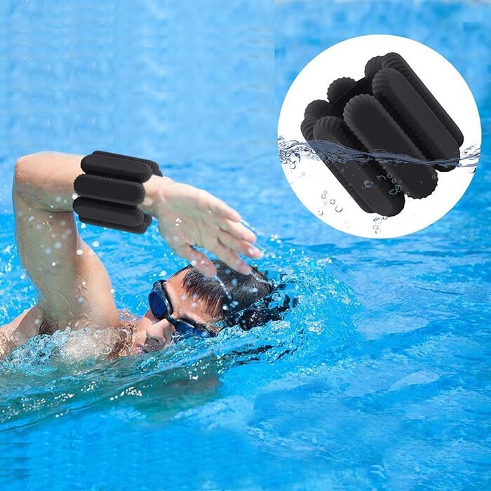 Регульовані вантажні манжети для зап'ястя та щиколоток, комплект для тренувань, ходьби, бігу, йоги, аеробіки, пілатесу, вантажне ремінь, фітнес-браслет, чорний