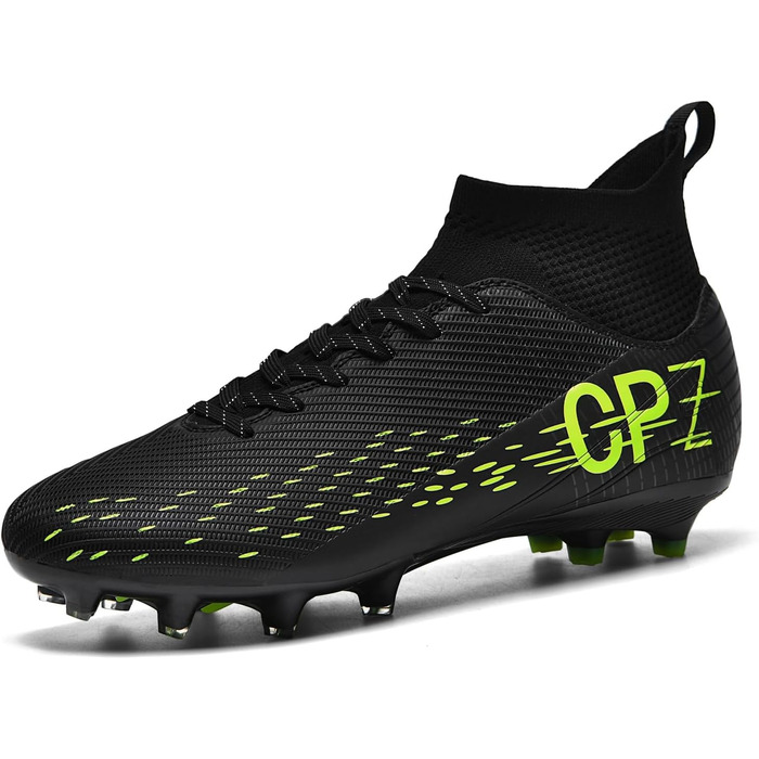 Футбольне взуття для чоловіків та жінок, зала, унісекс, бейсбол, футбольне взуття для газону, дитяче регбі, доросле, AG FG TF, широкі тренувальні кросівки (39/40 EU, 111 Ag Schwarz)