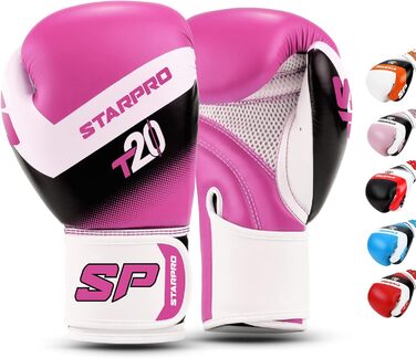 Дитячі боксерські рукавички Starpro 4oz рожеві для маленьких та тендітних рук, для хлопчиків і дівчаток 6-10 років, боксерський набір