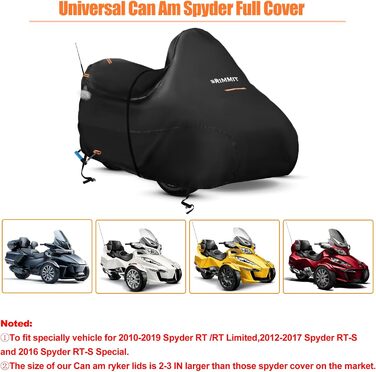 Чохол для триколісного мотоцикла Trike, водонепроникний, 420D Oxford, Honda Trike Shelter, 300x150x120 см