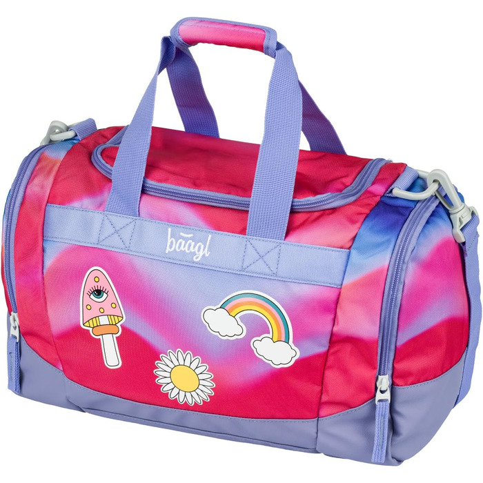 Спортивна сумка для хлопчиків Baagl, дитяча дорожня сумка, пляжна сумка. Компактна та міцна для спорту, школи та подорожей (з м'ячем для футболу)
