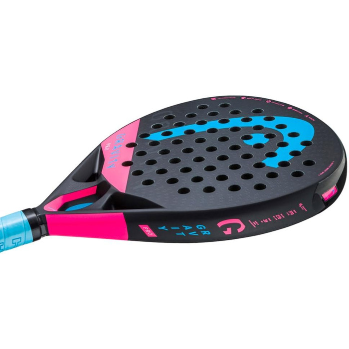 Падельна ракетка HEAD GRAVITY PRO 2022, чорна, універсальний розмір