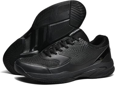 Чоловічі тенісні кросівки HaloTeam: модні, антиковзкі, легкі, дихаючі, для фітнесу, спорту, бадмінтону, сквошу, волейболу, розміри 38-45 (39.5 EU Wide, 5803 Black)