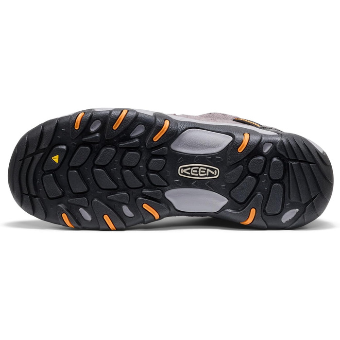 Чоловічі трекінгові черевики KEEN Headout Low Waterproof - сіро-помаранчеві (46 EU)