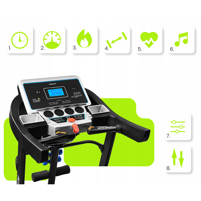 Електрична бігова доріжка Urboggym V660MS (до 140 кг)