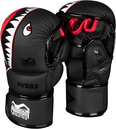 Рукавички боксерські Phantom MMA Apex | Професійні рукавички для спарингу, бою, боксу, фріфайту Fight Squad - Чорні L-XL
