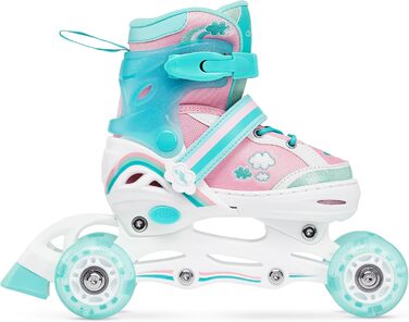 Дитячі ролики-коньки 4-в-1 RAVEN Zoya Mint, регульовані 30-33 (18,5-20,5 см)