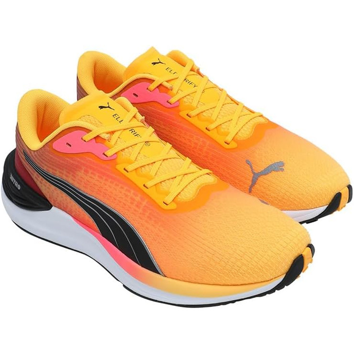 Кросівки PUMA Electrify Nitro 3 для чоловіків (40.5 EU, Sun Stream Sunset Glow Puma White)