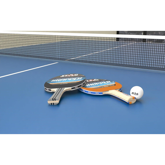 Стіл-тенісний ґрати Stag Iconic Snapper Series | Сірий та чорний | Професійна серія для тренувань | Яскравий дизайн