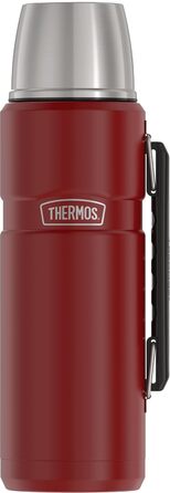 Термос-термобутилка THERMOS Stainless King 1,2 л, вакуумна, червона, нержавіюча сталь