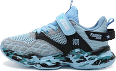 Дитячі кросівки для хлопчиків: сірі, дихаючі, з неслизькою підошвою. Ідеальні для занять спортом, фітнесу та активного відпочинку на вулиці. Зручні кросівки з клейкою застібкою, розмір 39 EU.