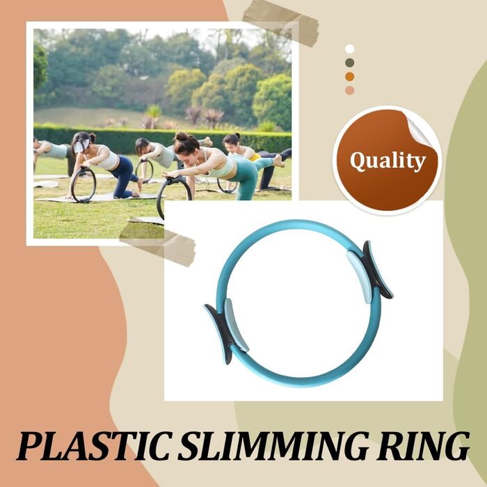 Кільце для йоги PP Fitness Ring, блакитне: для жінок, дівчат, пілатес, фітнес, йога, легке, портативне