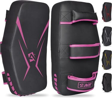 Шлагбаум для бойових мистецтв Pratzen, рукавичка для боксу Maya-Leder Curved, килимок для кікбоксингу, Муай-Тай, боксерський килимок, боксерські рукавички для боксу, бойових мистецтв, карате та ММА, одноразовий рожевий