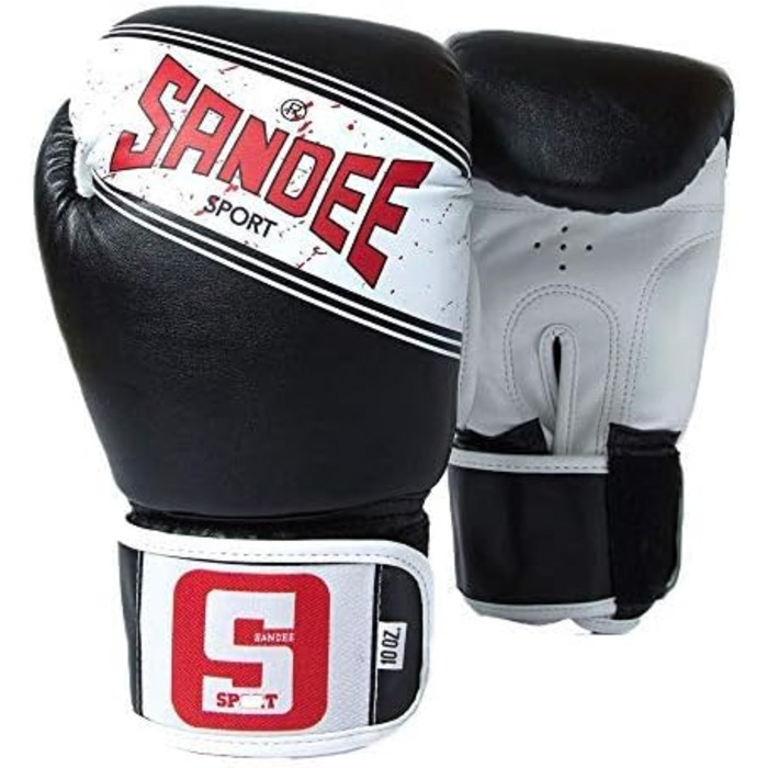 Боксерські рукавички Sandee Sport Muay Thai, чорні, 14 унцій