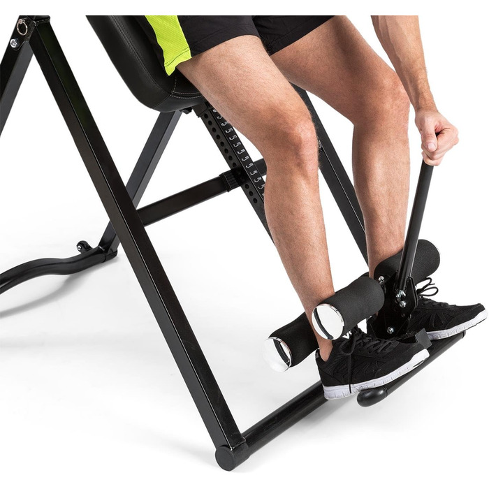 Інверсійний стіл Klarfit Ease Delux для спини, тренажер гравітації, до 136 кг, чорний або бежевий