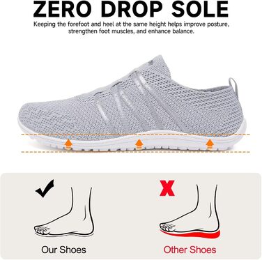 Легкі босоніжки Merdoo для чоловіків та жінок: зручні сліпони, спортивні та туристичні кросівки, дихаючі, антиковзкі, розмір 37-45 EU, сірий колір